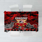 Dragons ANZAC Day Tablecloth Australian Army - Lest We Forget