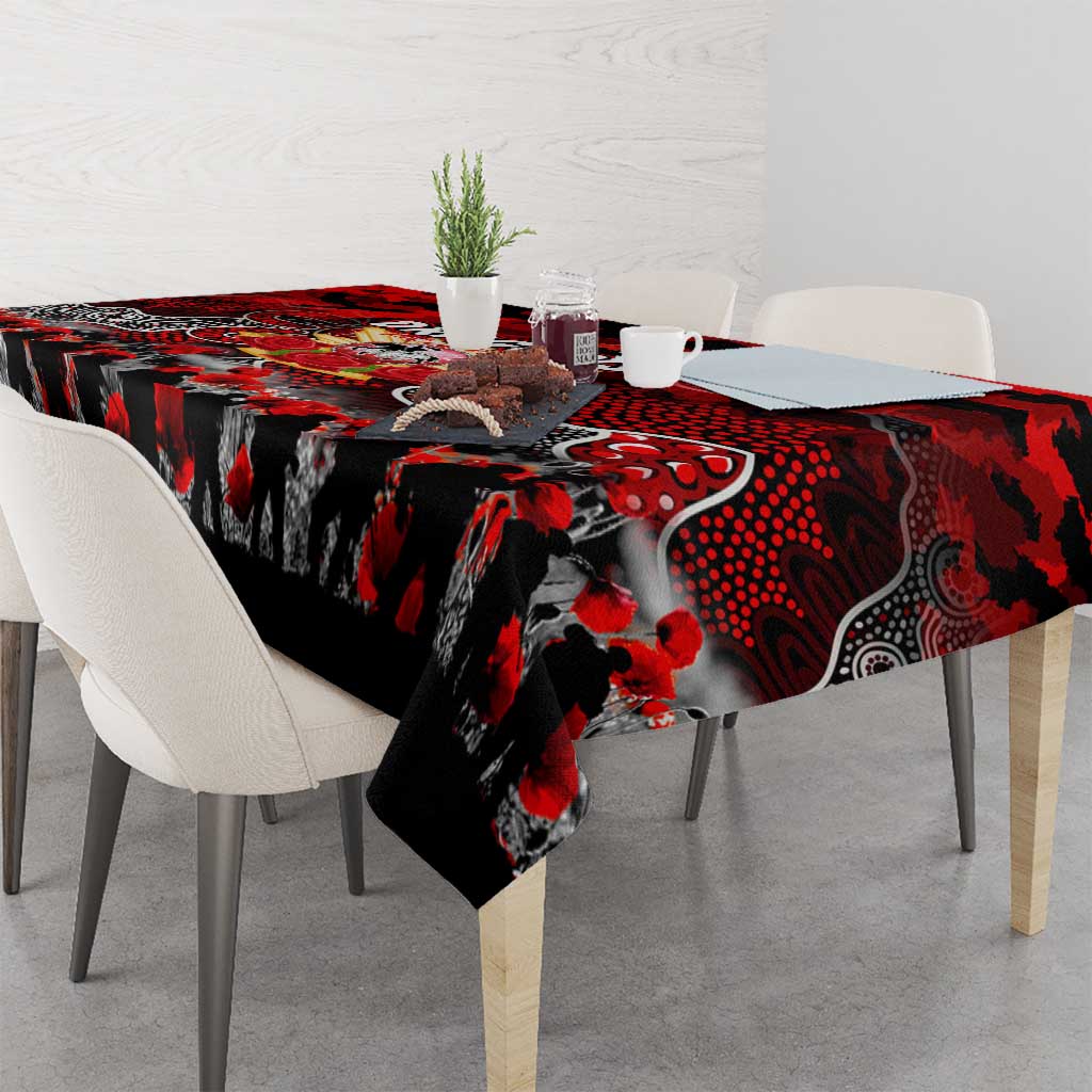 Dragons ANZAC Day Tablecloth Australian Army - Lest We Forget