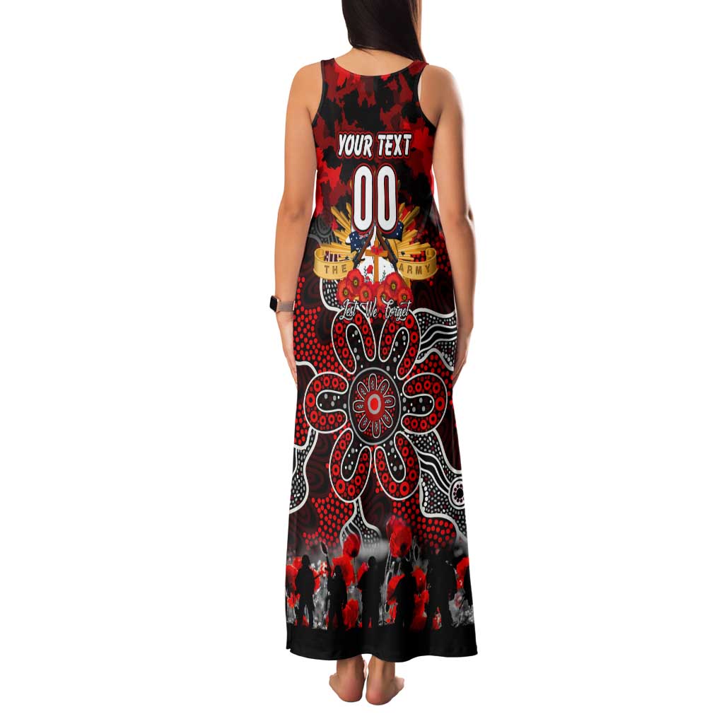 Personalized Dragons ANZAC Day Tank Maxi Dress Australian Army - Lest We Forget