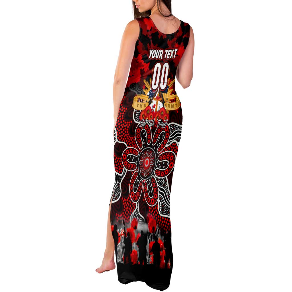 Personalized Dragons ANZAC Day Tank Maxi Dress Australian Army - Lest We Forget