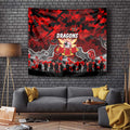 Dragons ANZAC Day Tapestry Australian Army - Lest We Forget