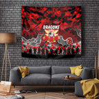 Dragons ANZAC Day Tapestry Australian Army - Lest We Forget