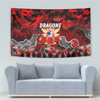 Dragons ANZAC Day Tapestry Australian Army - Lest We Forget