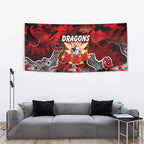 Dragons ANZAC Day Tapestry Australian Army - Lest We Forget