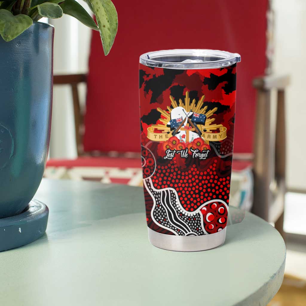 Personalized Dragons ANZAC Day Tumbler Cup Australian Army - Lest We Forget