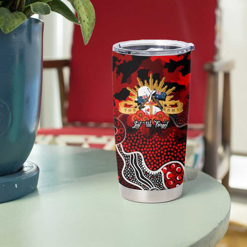 Personalized Dragons ANZAC Day Tumbler Cup Australian Army - Lest We Forget