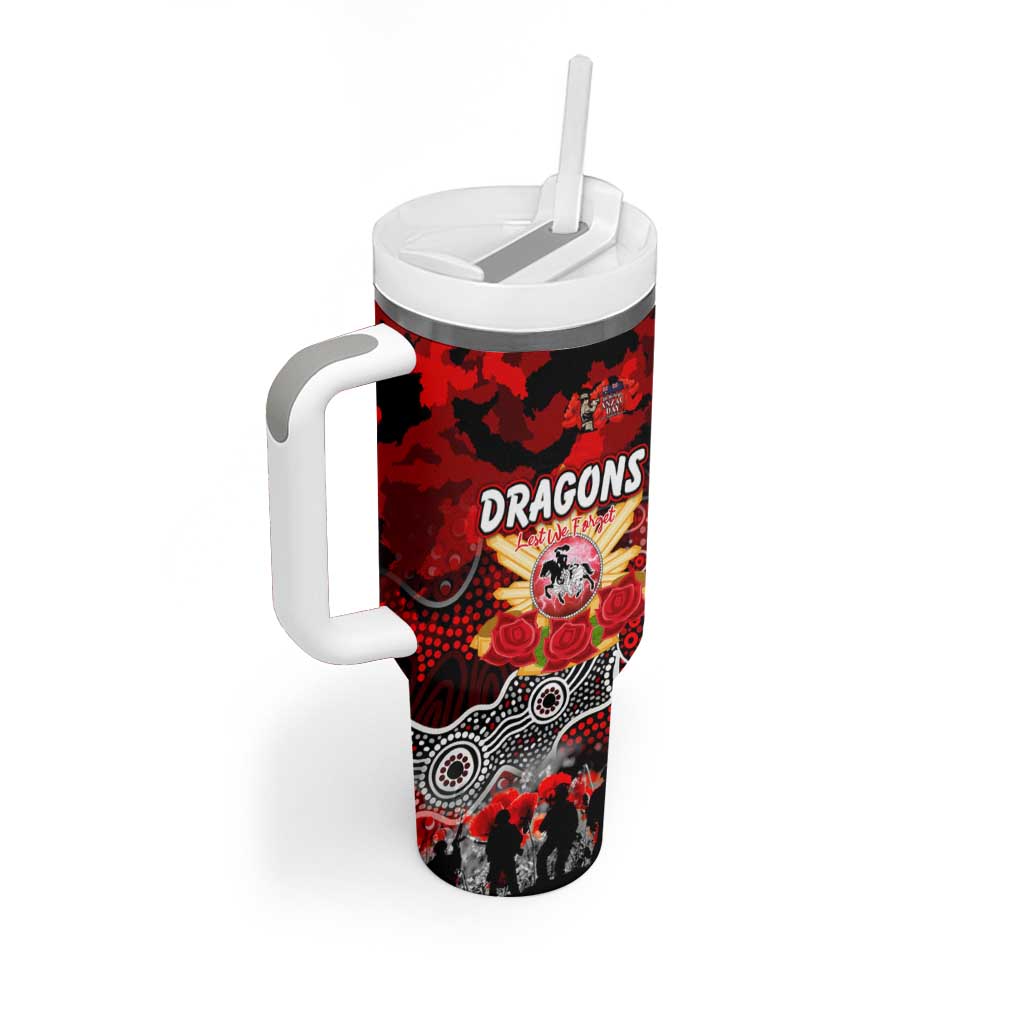 Personalized Dragons ANZAC Day Tumbler With Handle Australian Army - Lest We Forget
