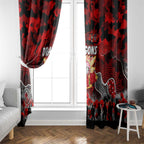 Dragons ANZAC Day Window Curtain Australian Army - Lest We Forget