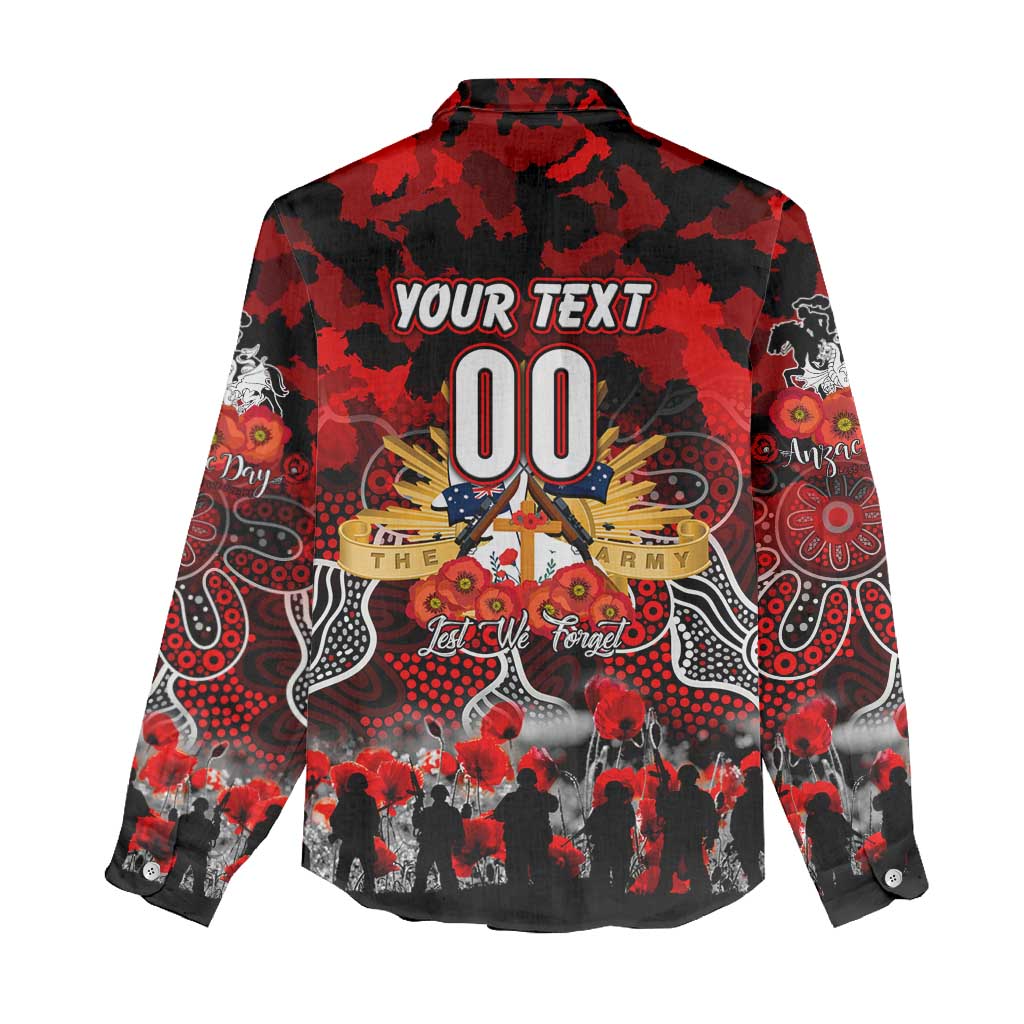 Personalized Dragons ANZAC Day Women Casual Shirt Australian Army - Lest We Forget