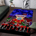 Warriors ANZAC Day Area Rug Australian Army - Lest We Forget