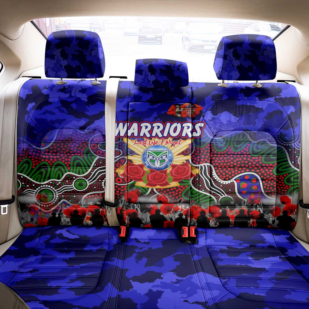 Warriors ANZAC Day Back Car Seat Cover Australian Army - Lest We Forget