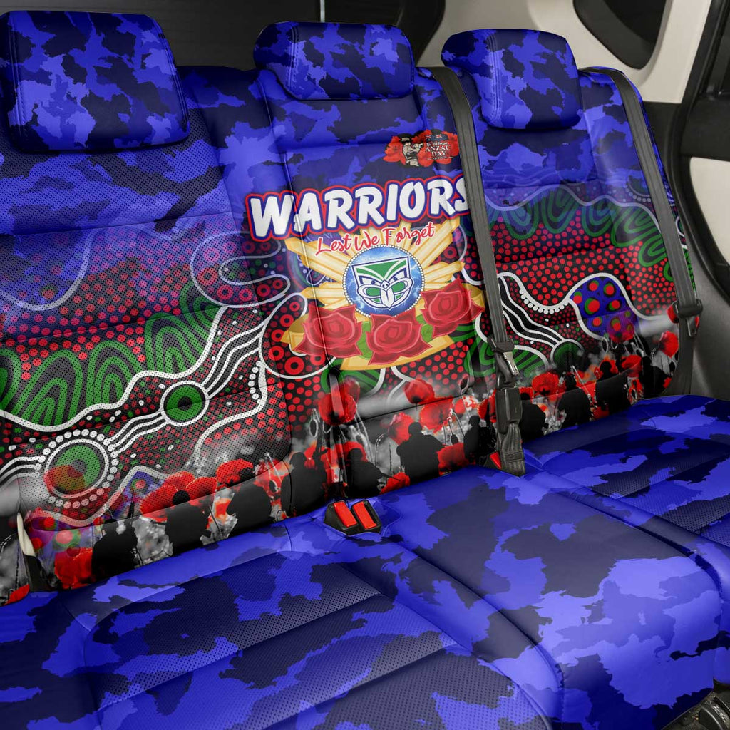 Warriors ANZAC Day Back Car Seat Cover Australian Army - Lest We Forget