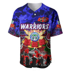 Personalized Warriors ANZAC Day Baseball Jersey Australian Army - Lest We Forget