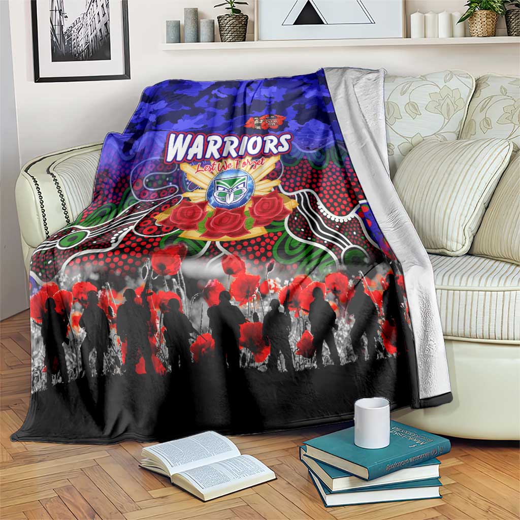 Warriors ANZAC Day Blanket Australian Army - Lest We Forget