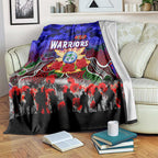 Warriors ANZAC Day Blanket Australian Army - Lest We Forget