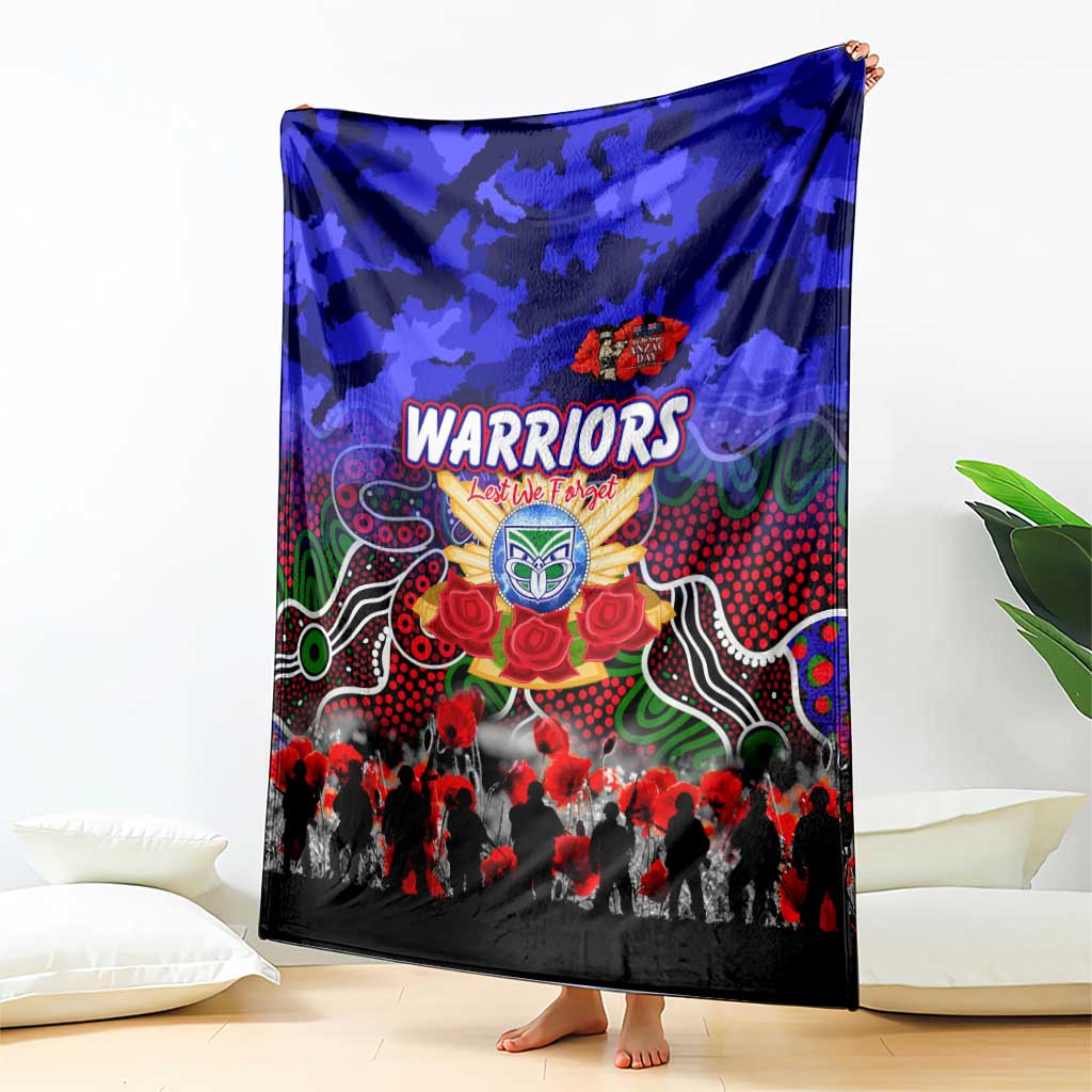 Warriors ANZAC Day Blanket Australian Army - Lest We Forget