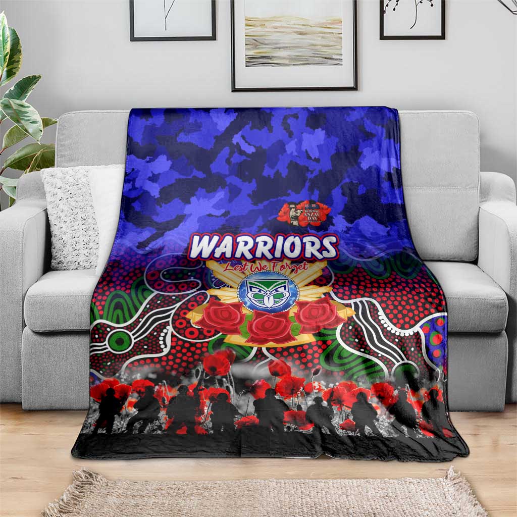 Warriors ANZAC Day Blanket Australian Army - Lest We Forget