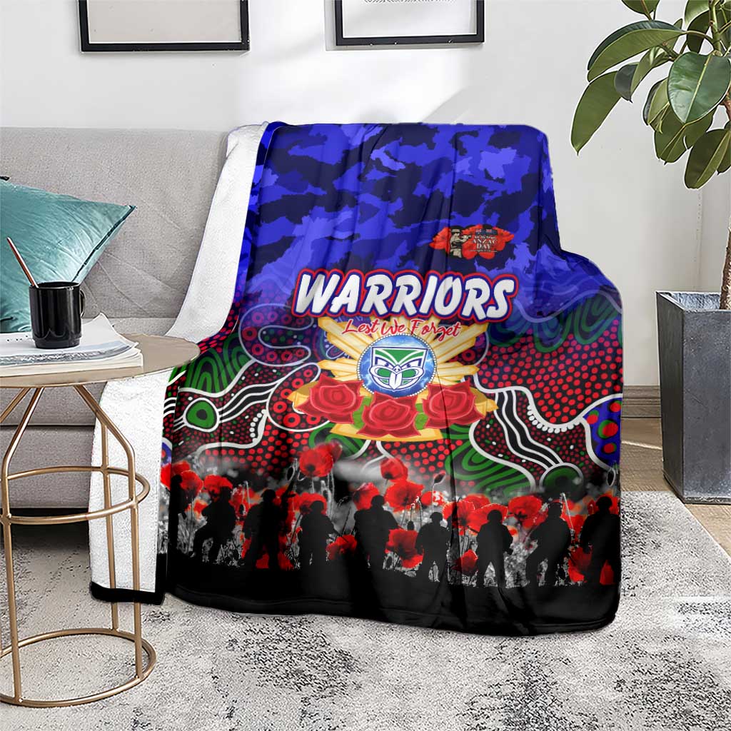Warriors ANZAC Day Blanket Australian Army - Lest We Forget