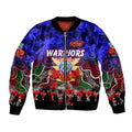 Personalized Warriors ANZAC Day Bomber Jacket Australian Army - Lest We Forget