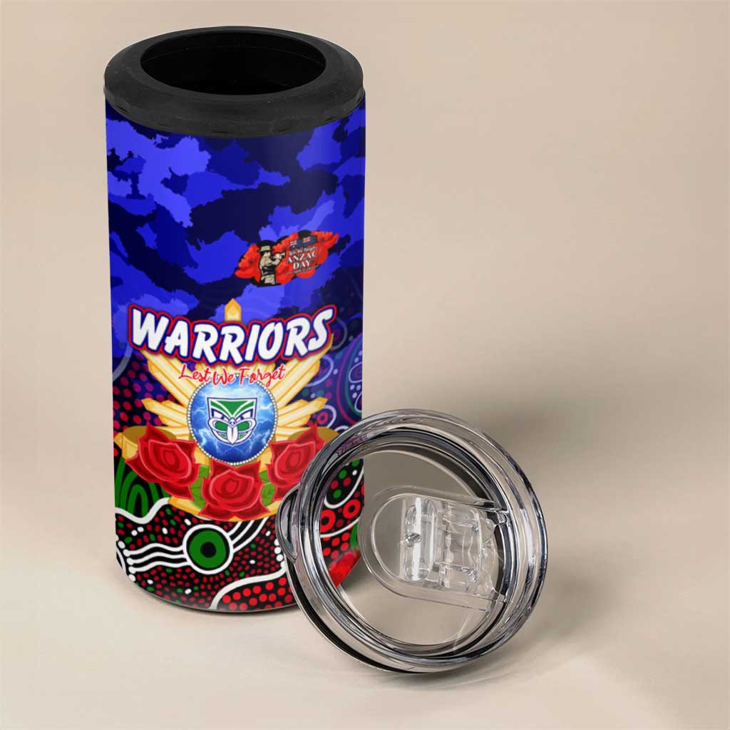 Personalized Warriors ANZAC Day 4 in 1 Can Cooler Tumbler Australian Army - Lest We Forget