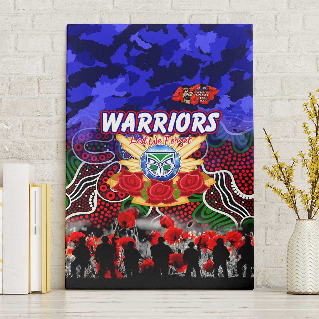 Warriors ANZAC Day Canvas Wall Art Australian Army - Lest We Forget