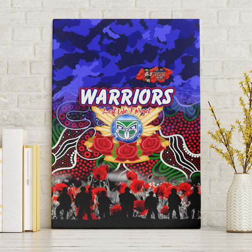 Warriors ANZAC Day Canvas Wall Art Australian Army - Lest We Forget
