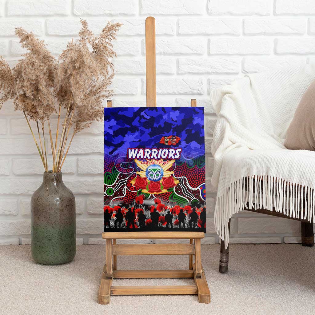 Warriors ANZAC Day Canvas Wall Art Australian Army - Lest We Forget