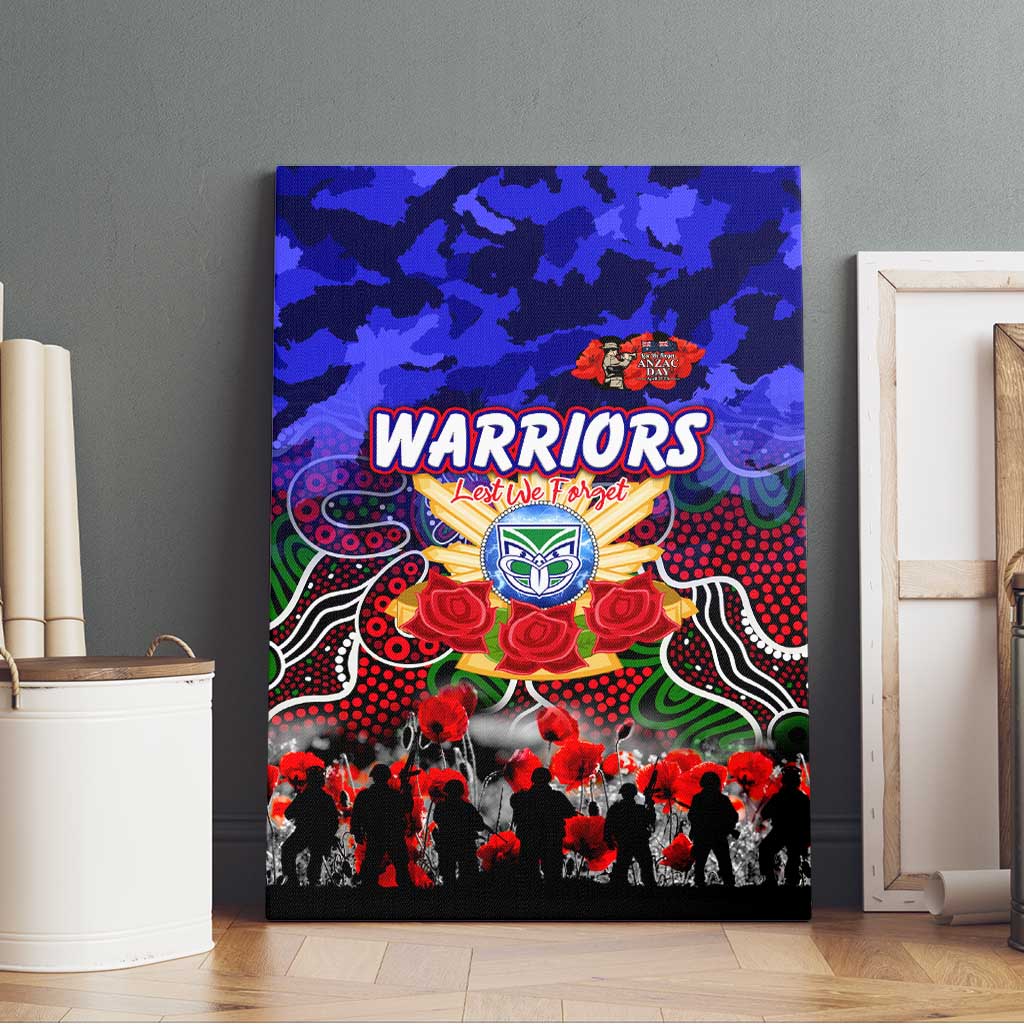 Warriors ANZAC Day Canvas Wall Art Australian Army - Lest We Forget