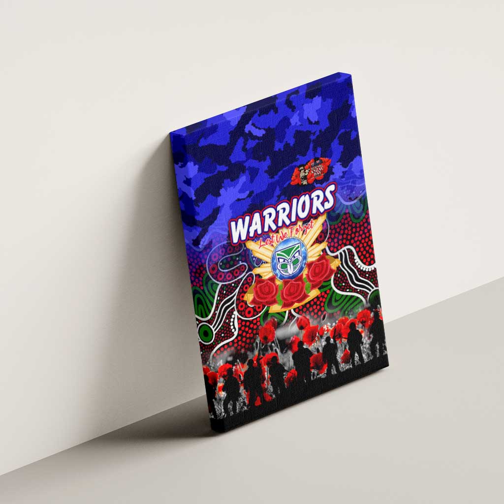 Warriors ANZAC Day Canvas Wall Art Australian Army - Lest We Forget