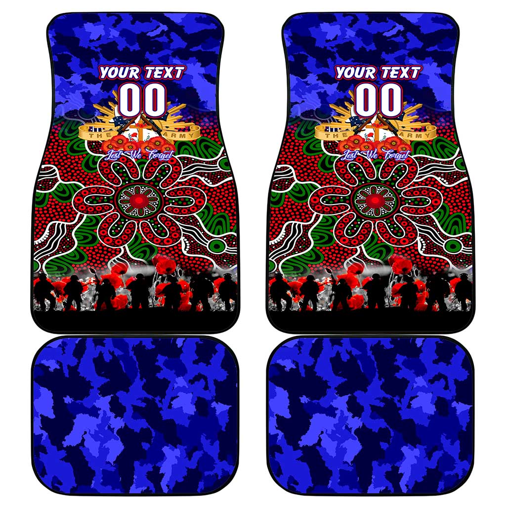 Warriors ANZAC Day Car Mats Australian Army - Lest We Forget