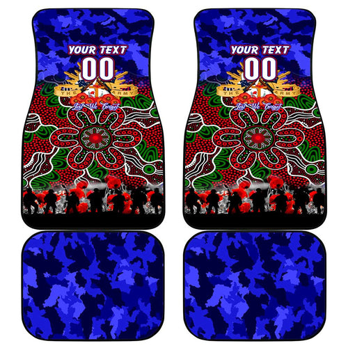 Warriors ANZAC Day Car Mats Australian Army - Lest We Forget