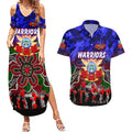 Personalized Warriors ANZAC Day Couples Matching Summer Maxi Dress and Hawaiian Shirt Australian Army - Lest We Forget
