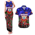 Personalized Warriors ANZAC Day Couples Matching Tank Maxi Dress and Hawaiian Shirt Australian Army - Lest We Forget