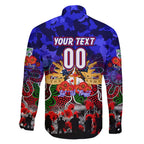 Personalized Warriors ANZAC Day Family Matching Long Sleeve Bodycon Dress and Hawaiian Shirt Australian Army - Lest We Forget