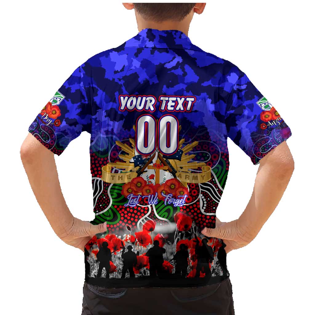 Personalized Warriors ANZAC Day Family Matching Mermaid Dress and Hawaiian Shirt Australian Army - Lest We Forget