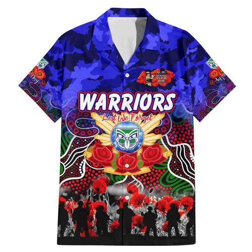 Personalized Warriors ANZAC Day Family Matching Mermaid Dress and Hawaiian Shirt Australian Army - Lest We Forget