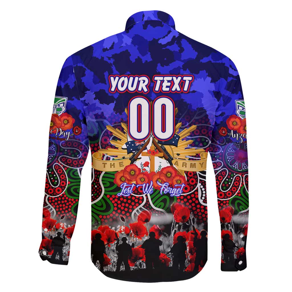 Personalized Warriors ANZAC Day Family Matching Short Sleeve Bodycon Dress and Hawaiian Shirt Australian Army - Lest We Forget