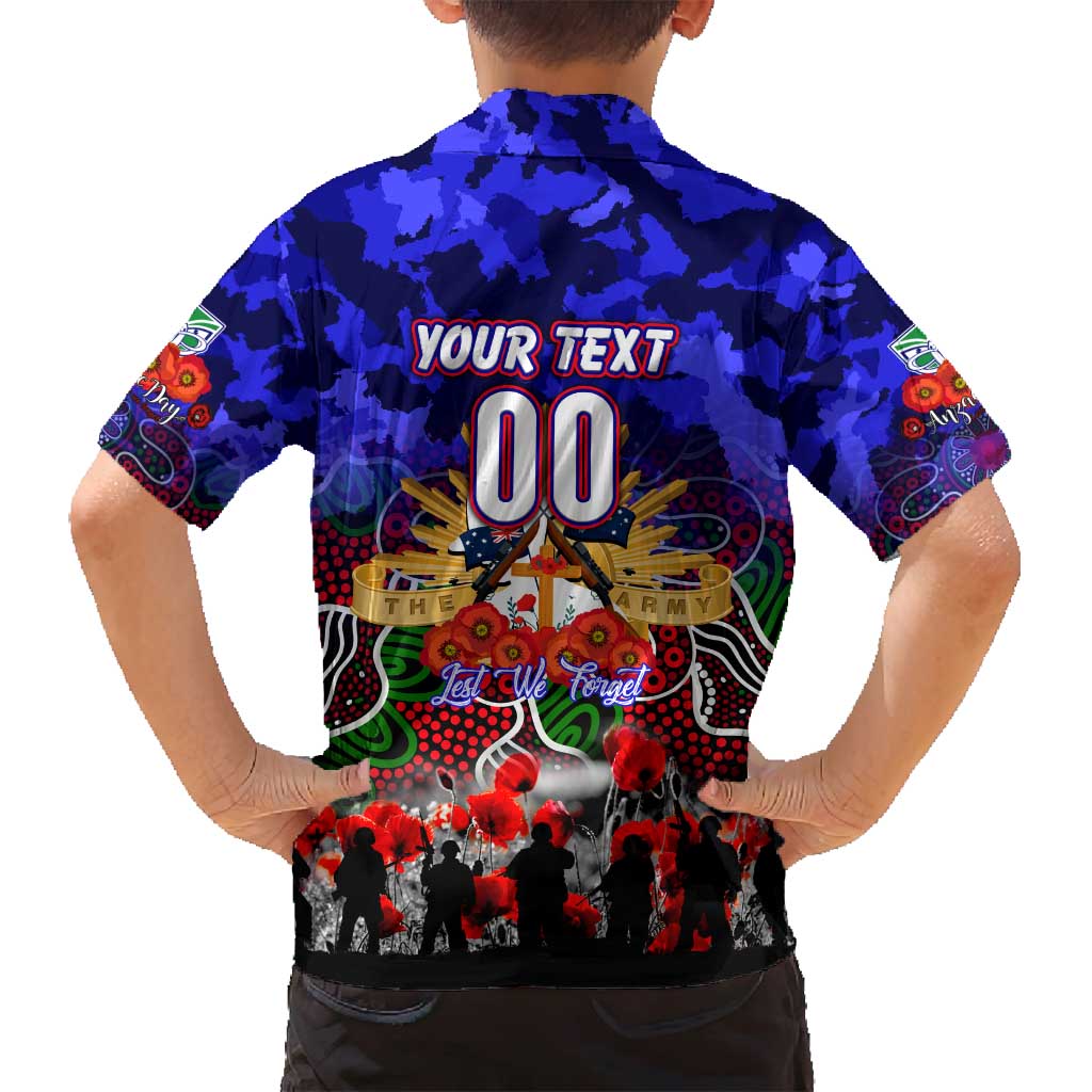 Personalized Warriors ANZAC Day Family Matching Summer Maxi Dress and Hawaiian Shirt Australian Army - Lest We Forget