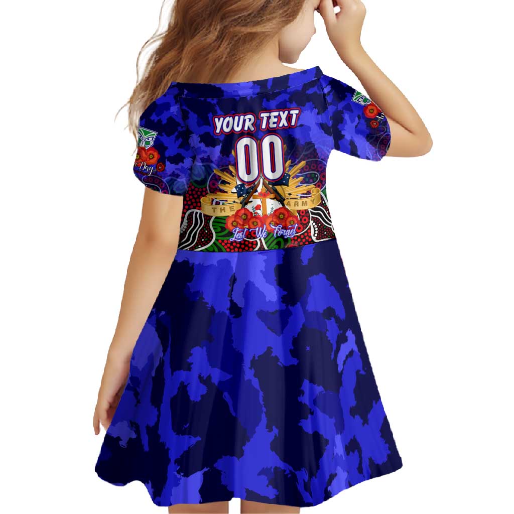 Personalized Warriors ANZAC Day Family Matching Summer Maxi Dress and Hawaiian Shirt Australian Army - Lest We Forget