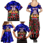 Personalized Warriors ANZAC Day Family Matching Summer Maxi Dress and Hawaiian Shirt Australian Army - Lest We Forget