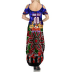 Personalized Warriors ANZAC Day Family Matching Summer Maxi Dress and Hawaiian Shirt Australian Army - Lest We Forget