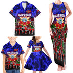 Personalized Warriors ANZAC Day Family Matching Tank Maxi Dress and Hawaiian Shirt Australian Army - Lest We Forget