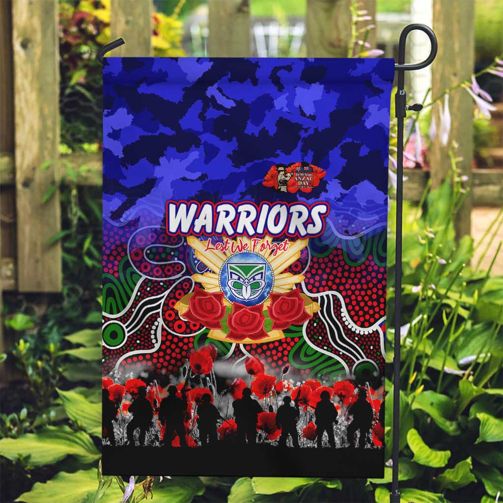Warriors ANZAC Day Garden Flag Australian Army - Lest We Forget