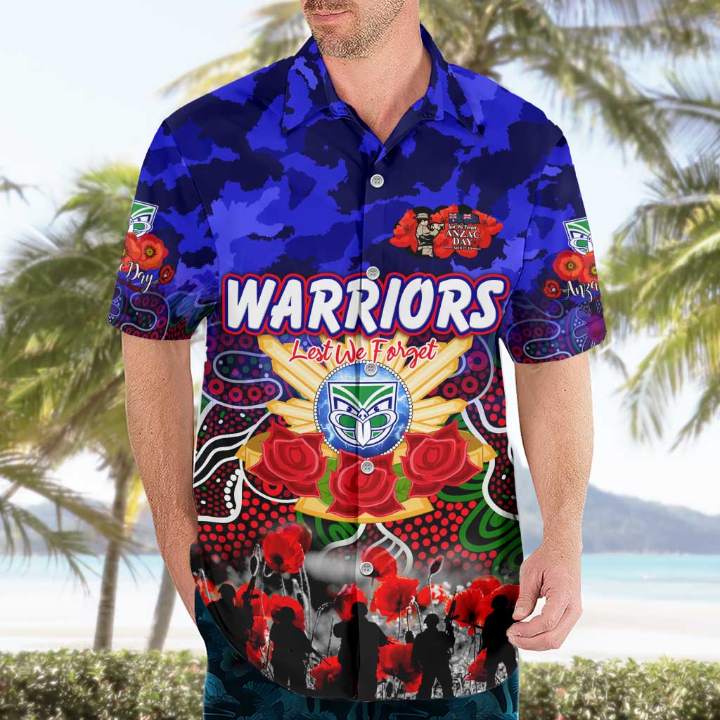 Personalized Warriors ANZAC Day Hawaiian Shirt Australian Army - Lest We Forget