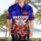 Personalized Warriors ANZAC Day Hawaiian Shirt Australian Army - Lest We Forget
