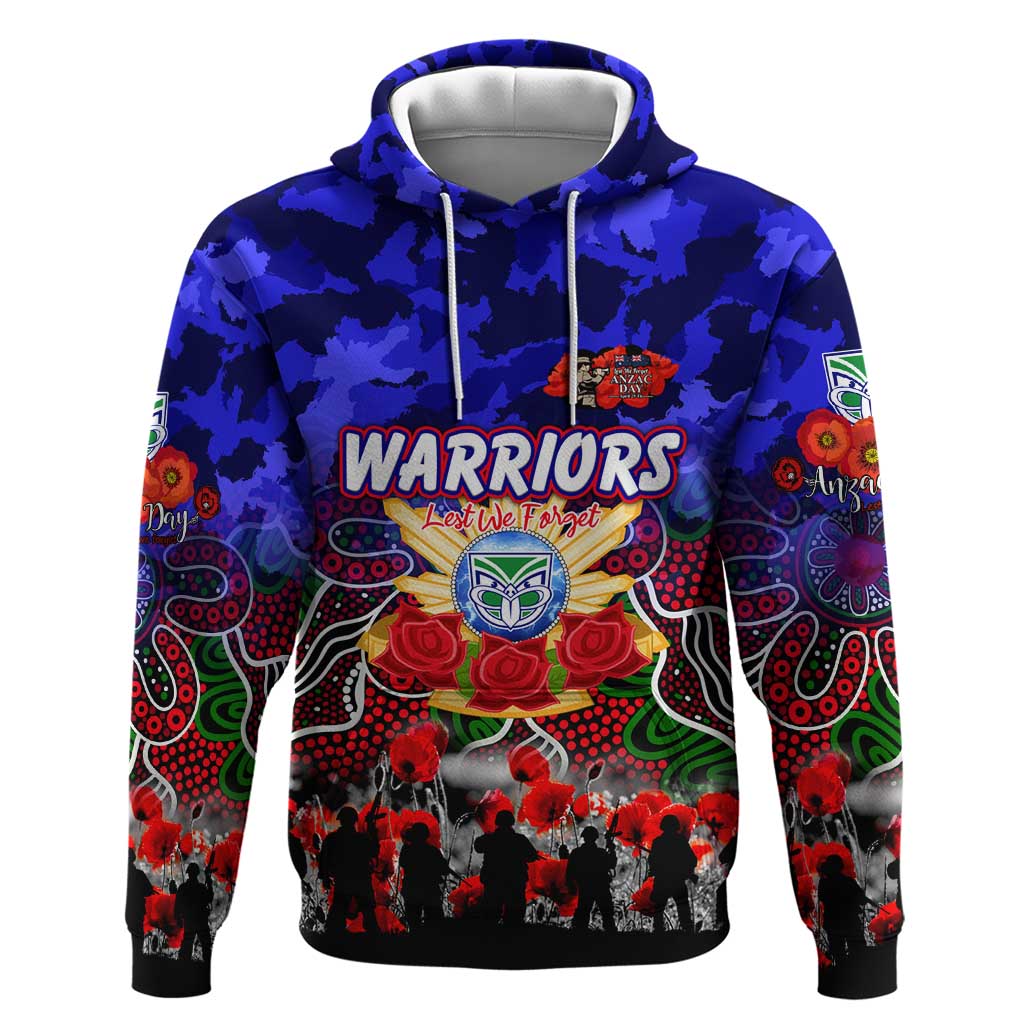 Personalized Warriors ANZAC Day Hoodie Australian Army - Lest We Forget