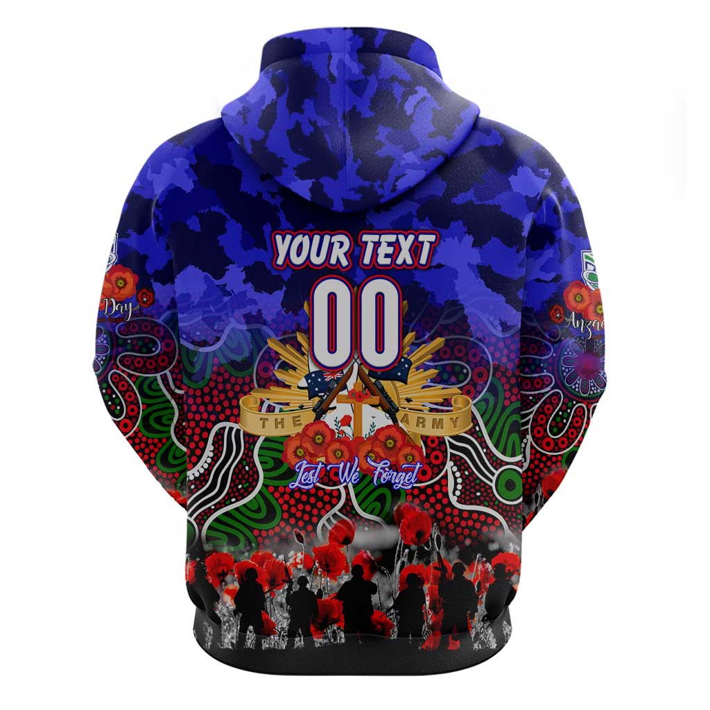 Personalized Warriors ANZAC Day Hoodie Australian Army - Lest We Forget