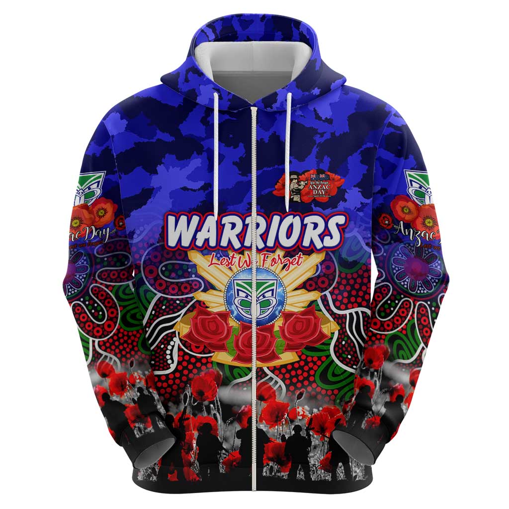 Personalized Warriors ANZAC Day Hoodie Australian Army - Lest We Forget