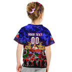 Personalized Warriors ANZAC Day Kid T Shirt Australian Army - Lest We Forget