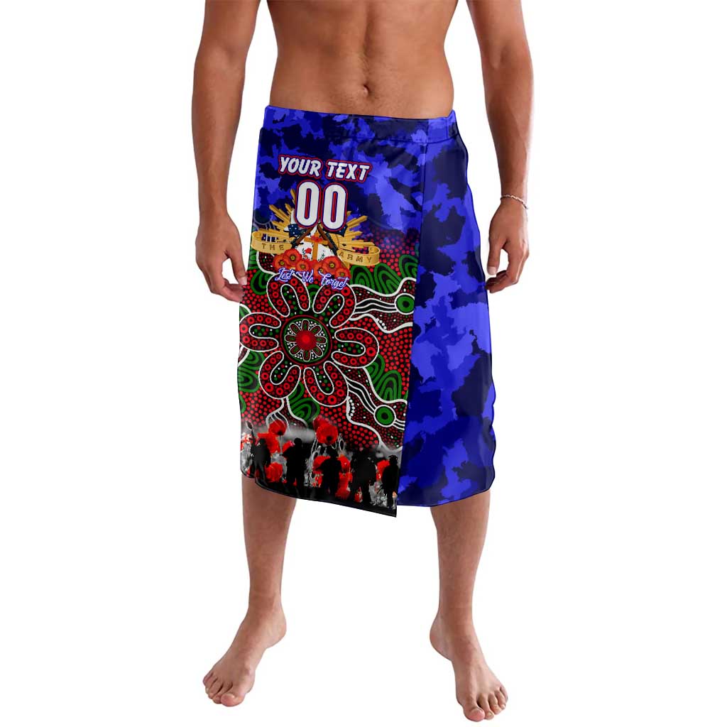Personalized Warriors ANZAC Day Lavalava Australian Army - Lest We Forget